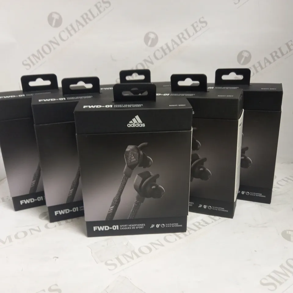 LOT OF 6 ADIDAS FWD-01 BLUETOOTH SPORT HEADPHONES