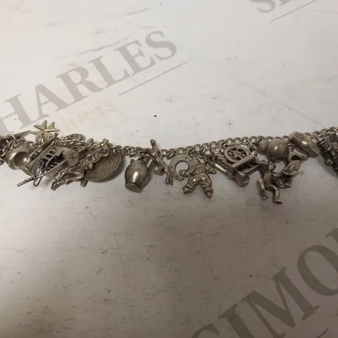 DESIGNER CHARM BRACELET AND ASSORTED CHARMS