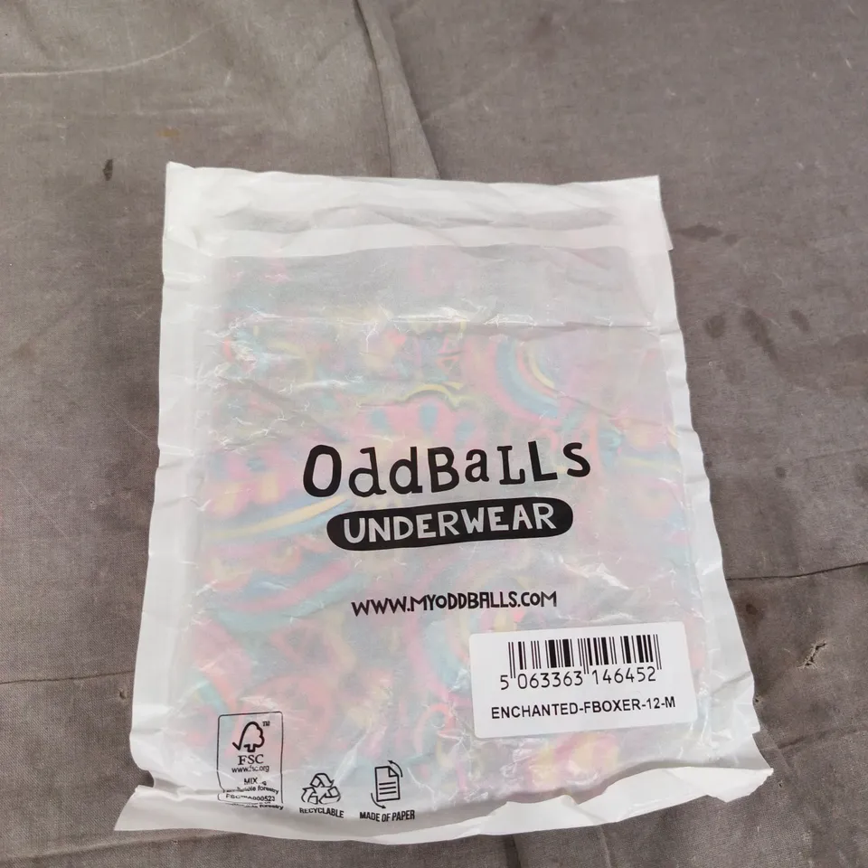 ODDBALLS ENCHANTED BOXER UNDERWEAR - MEN'S BOXER BRIEFS, UK M 