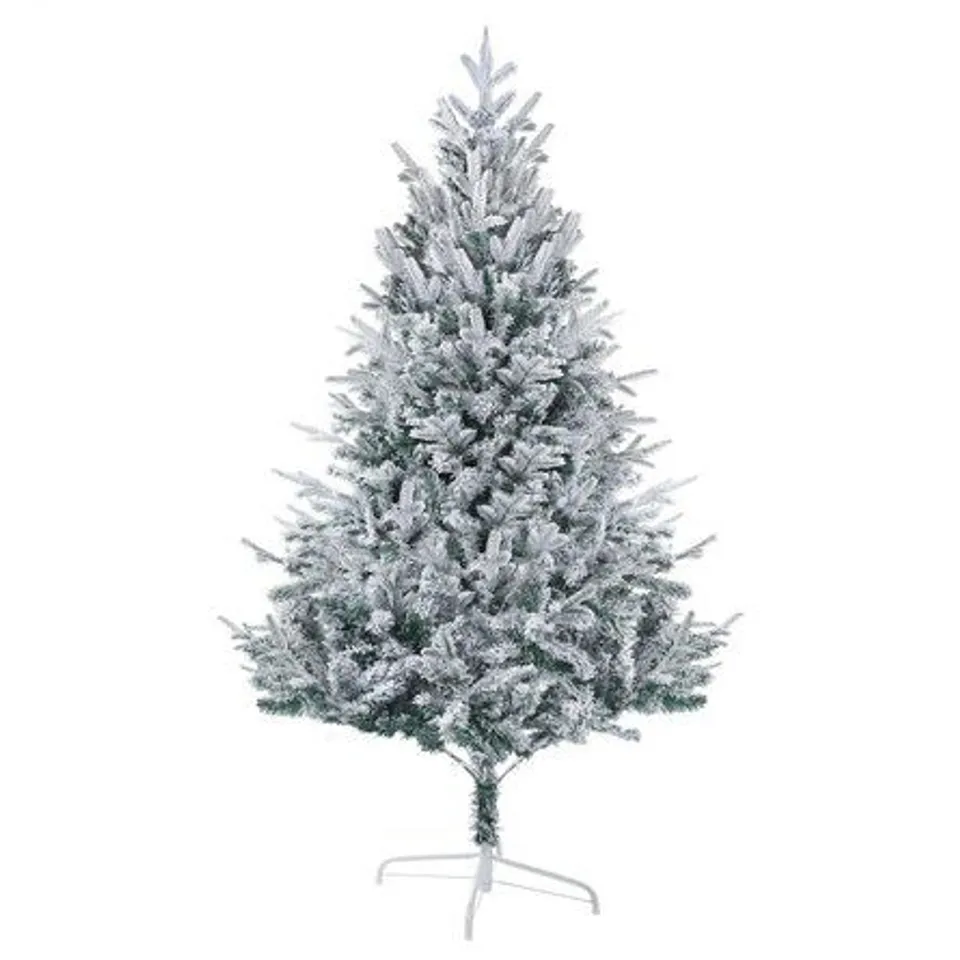 BOXED 180CM WHITE FROSTED CHRISTMAS TREE 