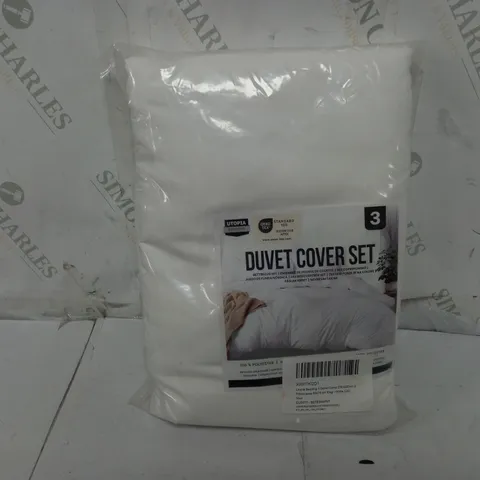 UTOPIA DUVET COVER SET IN WHITE - KING