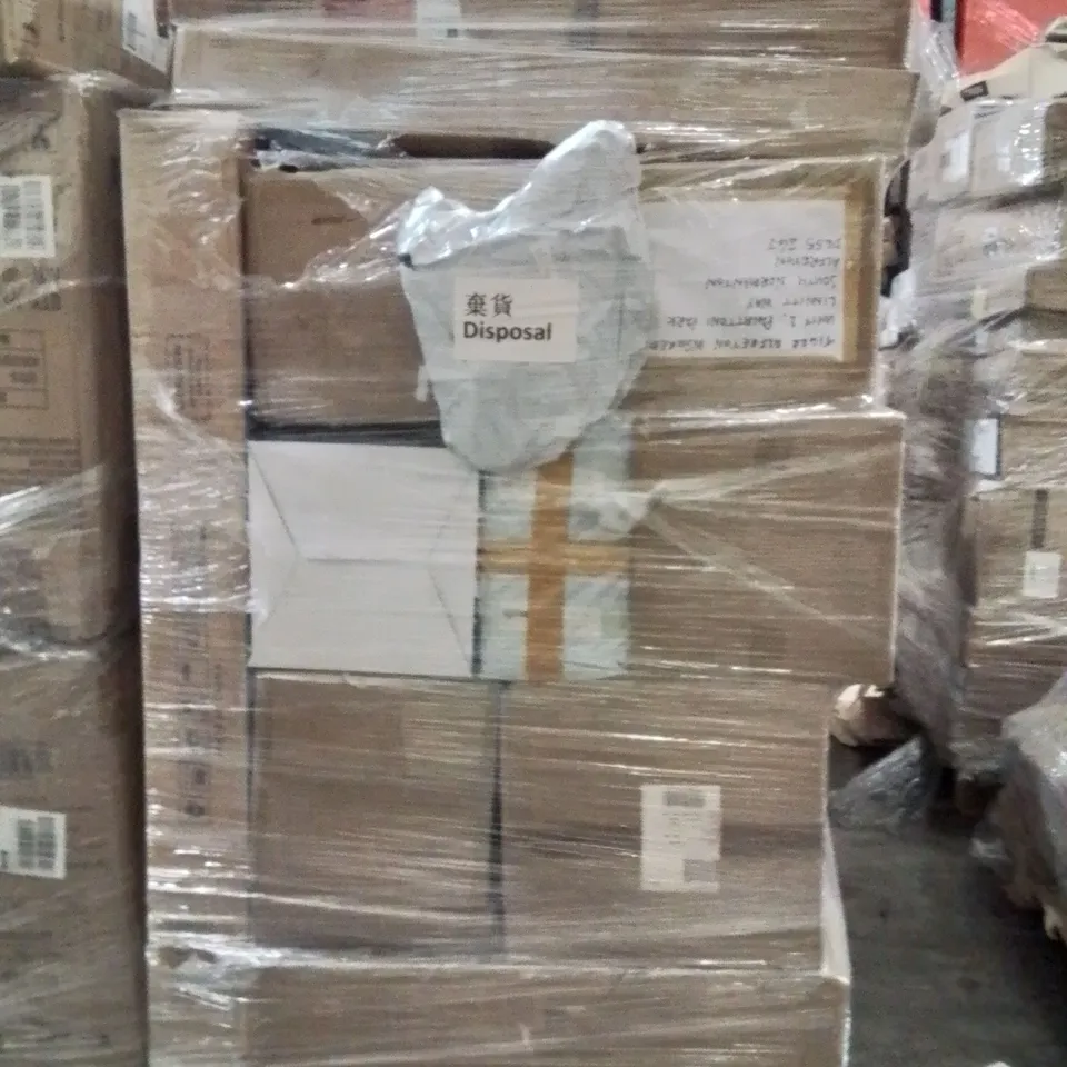 PALLET OF ASSORTED HOUSEHOLD GOODS AND PRODUCTS TO INCLUDE;AIR FRYER,COAT HANGERS,TABLE