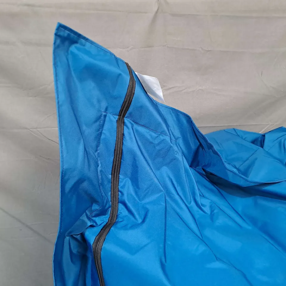 FILLED BEAN BAG CUSHION IN BLUE