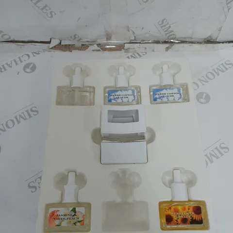 BOXED HOMEWORX BY SLATKIN & CO. PLUG IN DIFFUSER GIFT SET WITH 6 REFILLS