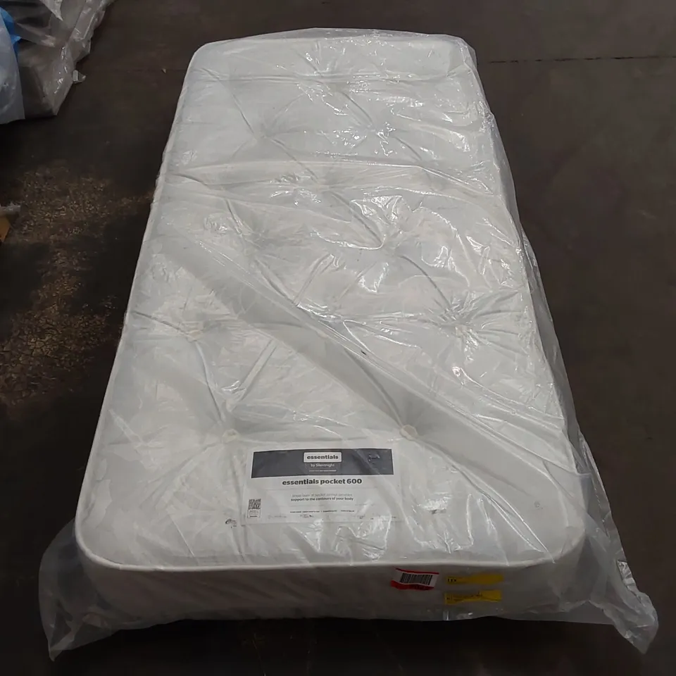 QUALITY BAGGED SILENTNIGHT ECO COMFORT POCKET SPRUNG 600 3FT MATTRESS