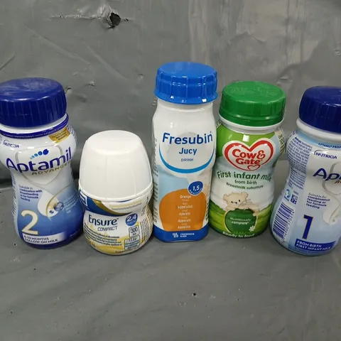 APPROXIMATELY 20 ASSORTED DRINK ITEMS TO INCLUDE NUTRICA APTAMIL ADVANCED INFANT MILK, ENSURE COMPACT, COW & GATE INFANT MILK, ETC - COLLECTION ONLY