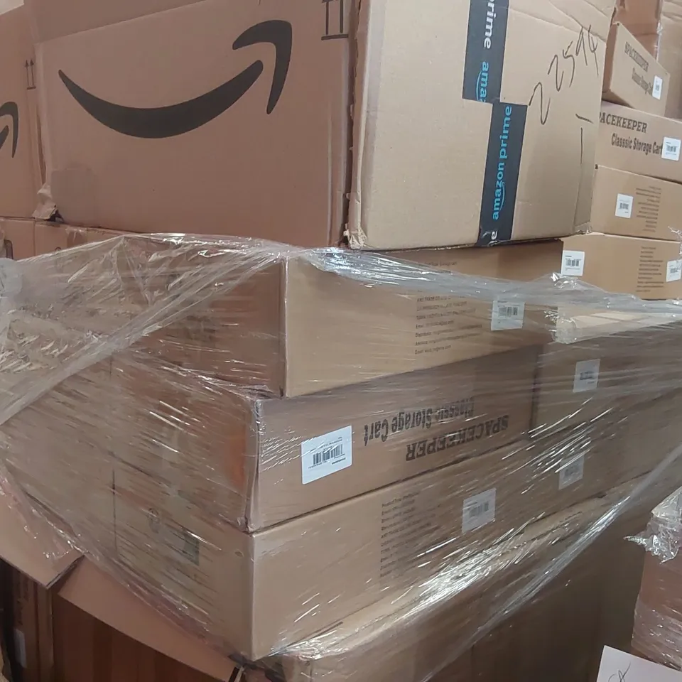 PALLET CONTAINING A VERY LARGE QUANTITY OF BOXED STORAGE CARTS
