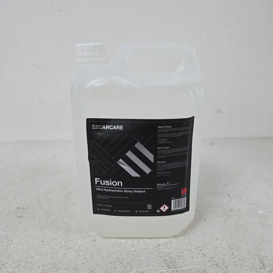 EZCARECARE FUSION ULTRA HYDROPHOBIC SPRAY SEALANT (5L) - COLLECTION ONLY