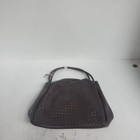 KATIE LOXTON BROWN BRAIDED LEATHER HANDBAG