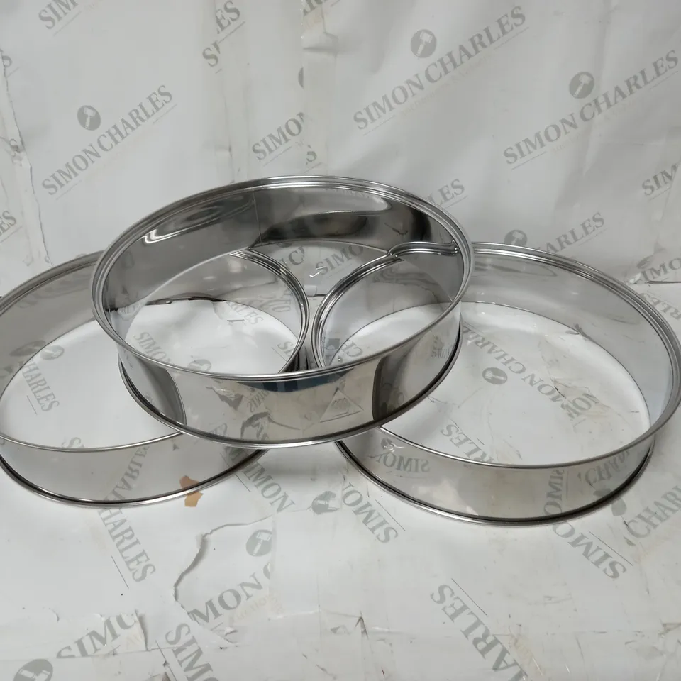 8 SILVER EXTENSION RINGS 