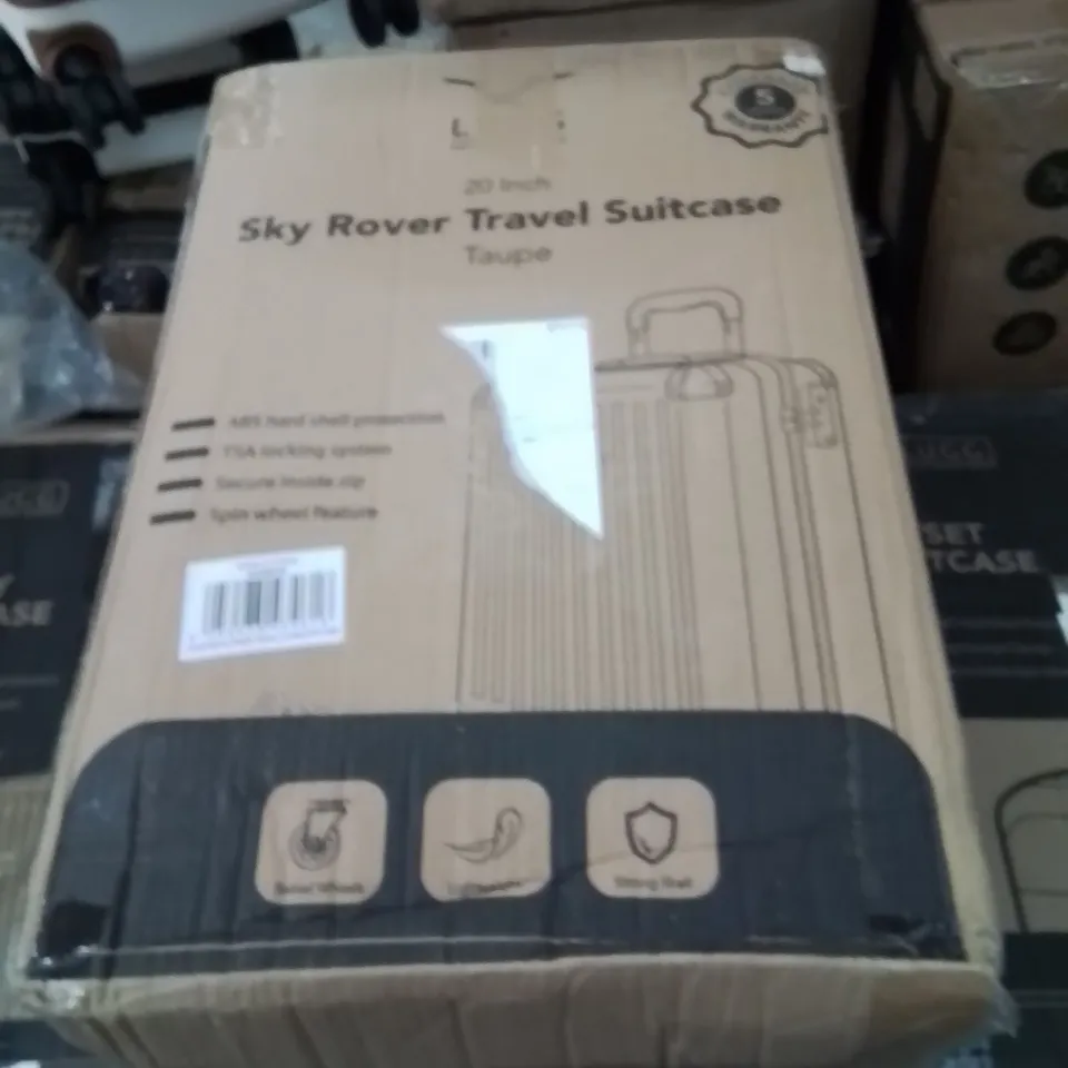 BOXED LUGG 20INCH SKYROVER TRAVEL SUITCASE TAUPE