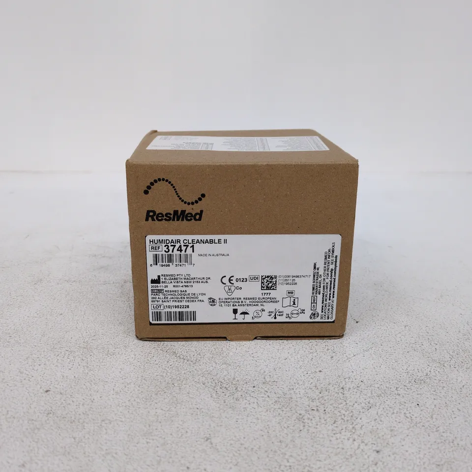 RESMED HUMIDAIR CLEANABLE II HUMIDIFIER COMPONENT (REF 37471) – BOXED