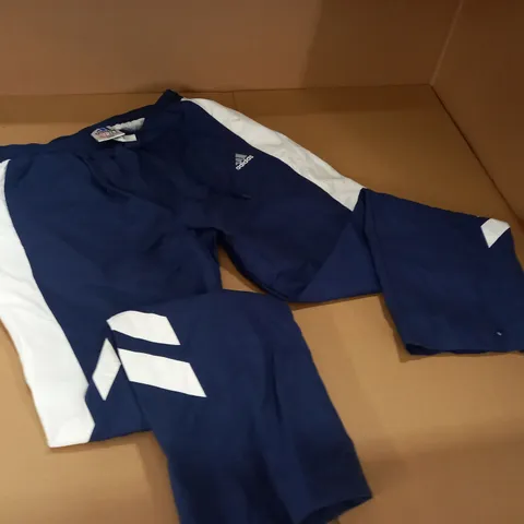 ADIDAS NAVY TRACKSUIT PANTS - XL