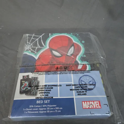 SPIDERMAN - HERO SINGLE DUVET COVER SET - MULTI