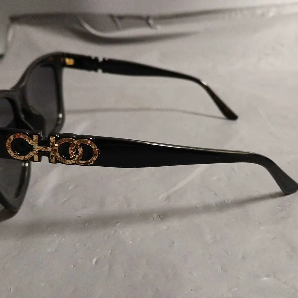 JIMMY CHOO BLACK FRAMED GLASSES IN CASE