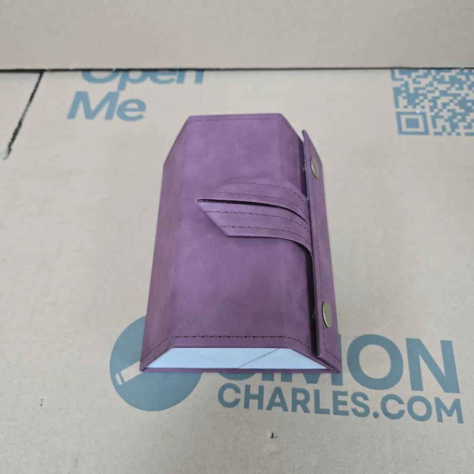 TRAVEL GLASSES CASE PORTABLE ORGANIZER SUNGLASSES FOLDABLE IN PURPLE 
