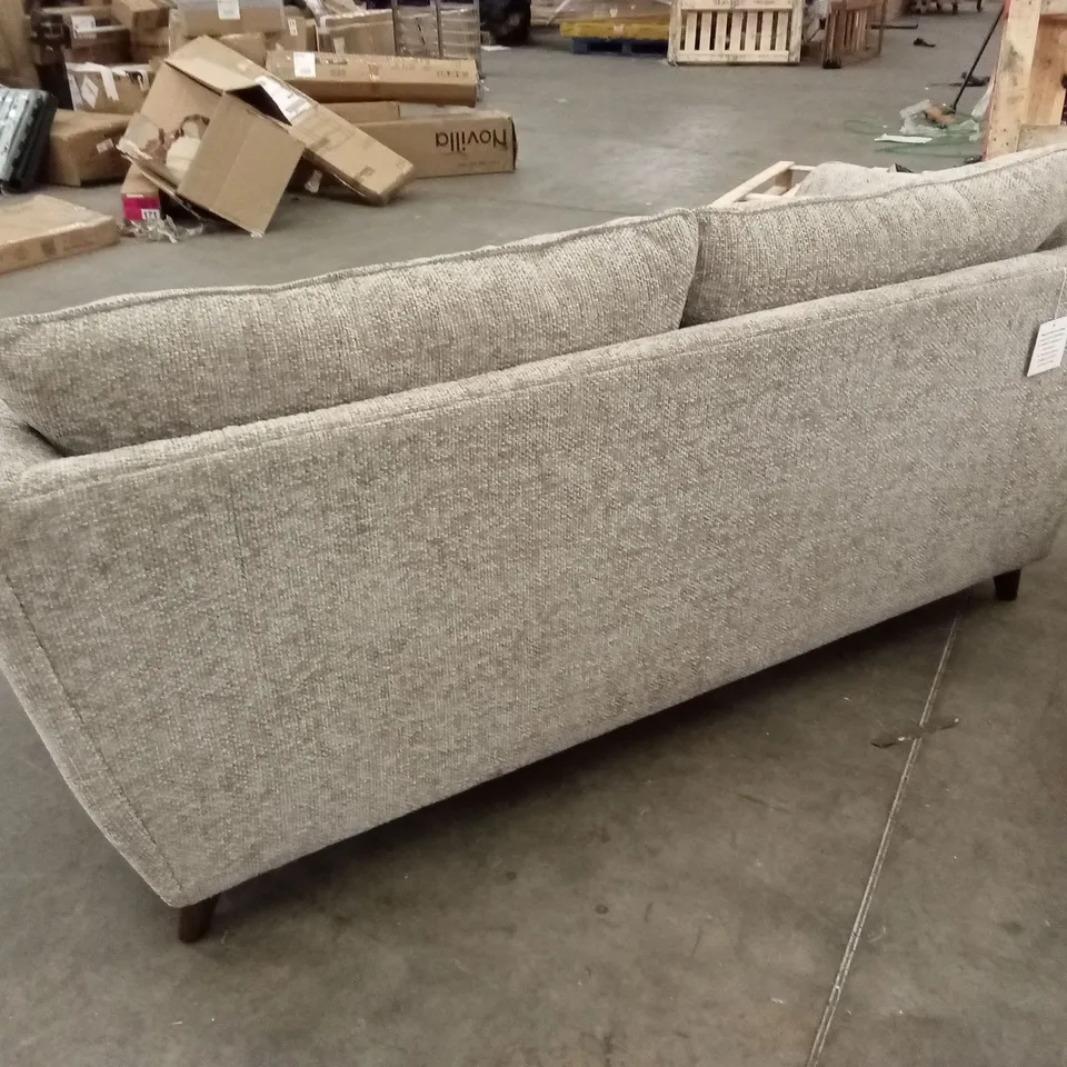 URBANA 3 SEATER FABRIC SOFA - STONE COLOUR