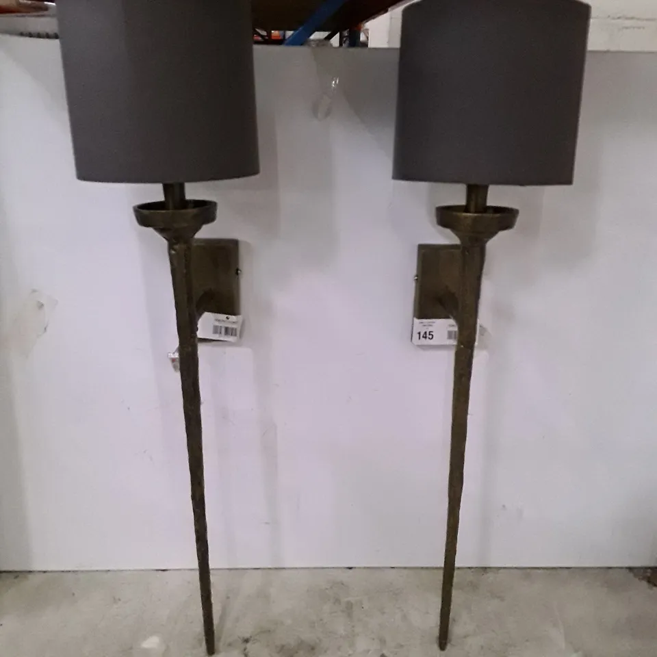 SET OF 2 WALL MOUNT LAMP FIXTURES