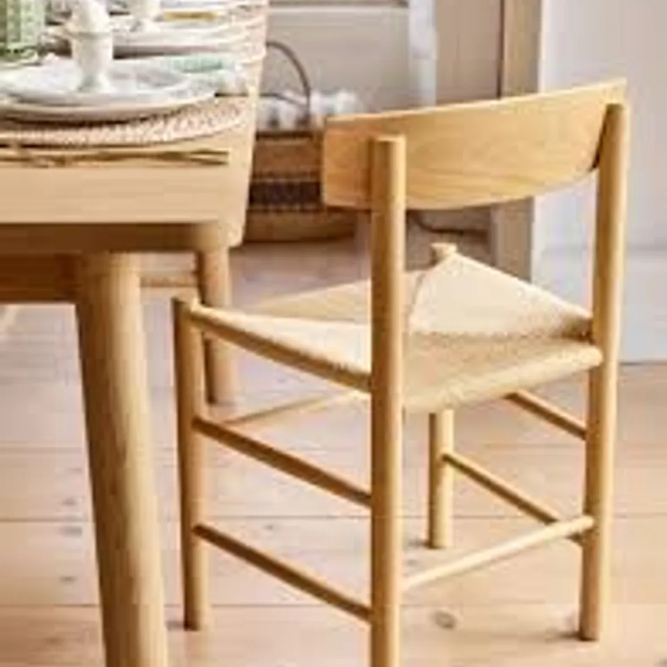 BOXED LONGWORTH OAK DINING CHAIR NATURAL RAW OAK
