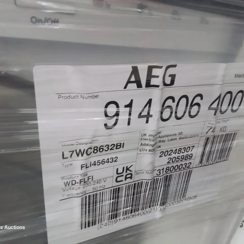 AEG INTEGRATED WASHER / DRYER - 8kg / 4kg Model L7WC8632BI
