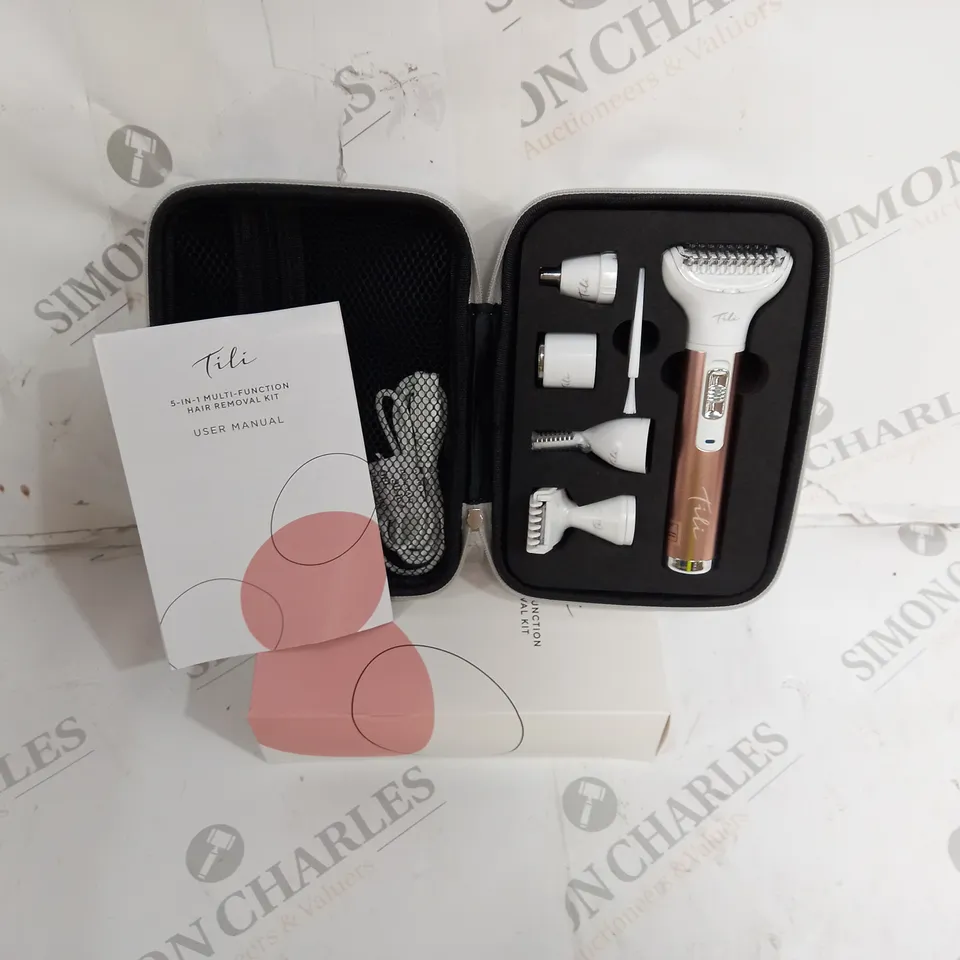 BOXED TILI 5-IN-1 MULTI-FUNCTIONAL HAIR REMOVAL KIT PINK