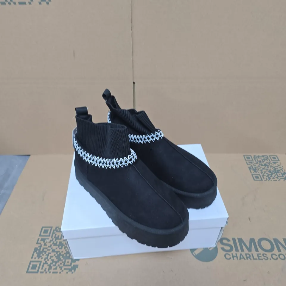 E. SHOES BY EMMA MELROSE BLACK – UK SIZE 8