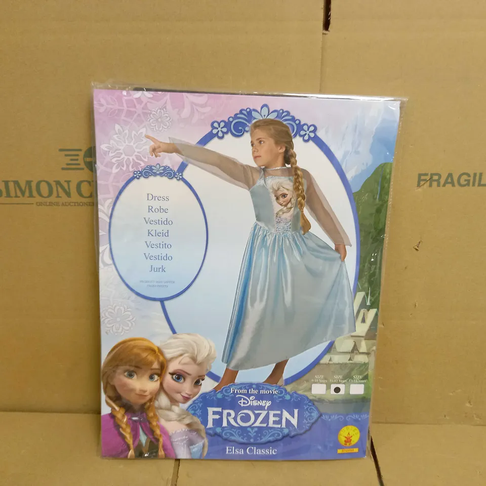 BOX OF APPROX 12 DISNEY FROZEN ELSA CLASSIC DRESS - SIZE 11-12 YEARS