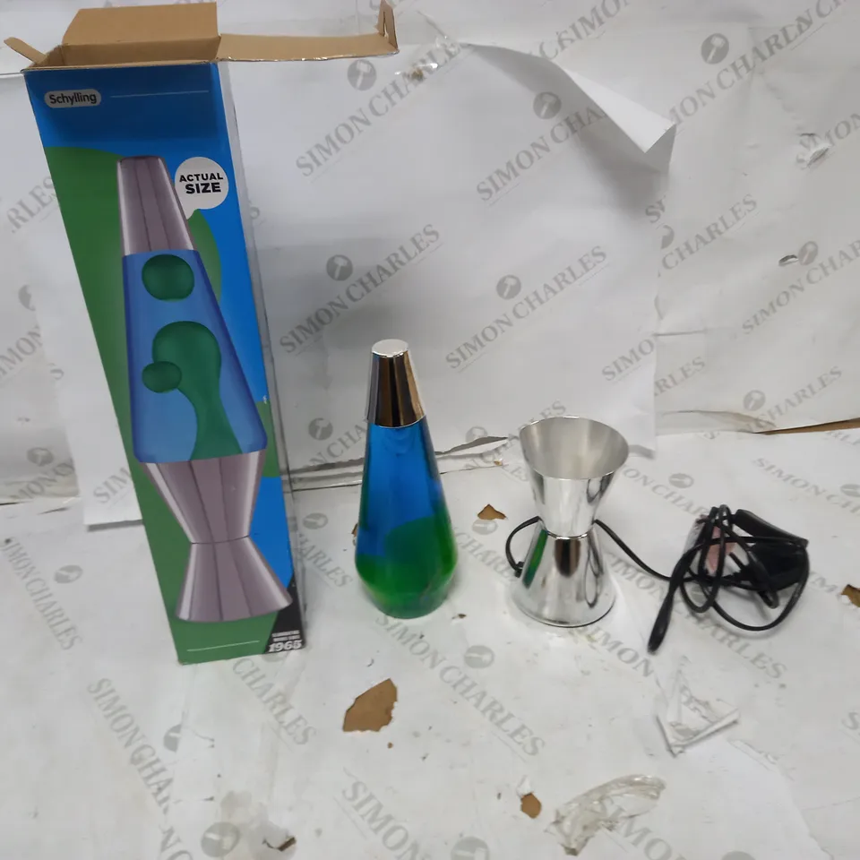 LAVA METALLIC LAVA LAMP - CHROME 