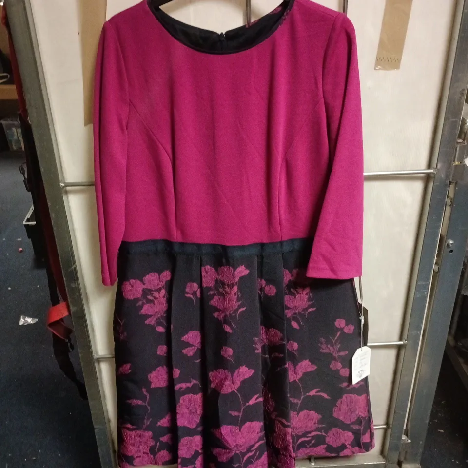 MICHAELA LOUISA PURPLE DRESS UK 18 TAGGED