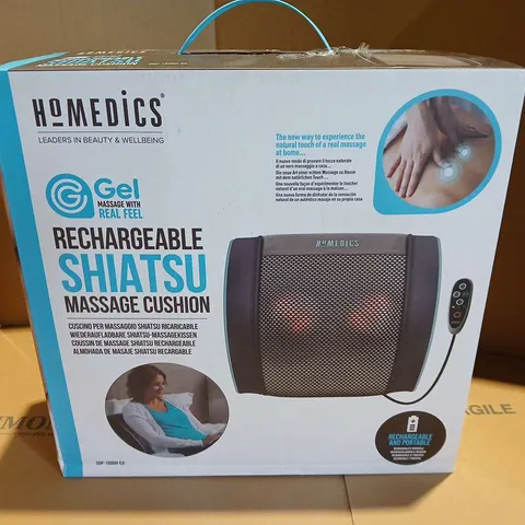 BOXED HOMEDICS RECHARGABLE SHIATSU MASSAGE CUSHION