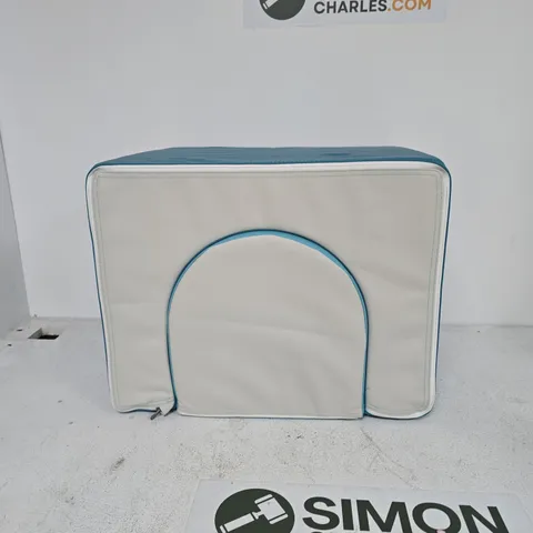 Soft Play Foam Cubes with Arch Tunnel – Teal & White