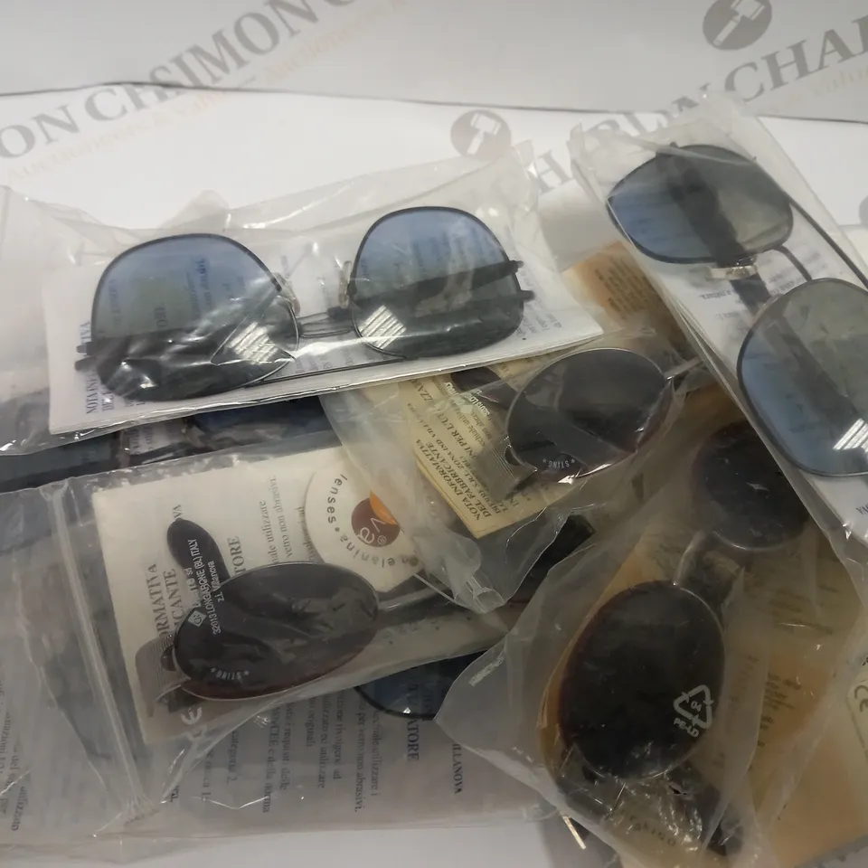APPROXIMATELY 10 ASSORTED DE RIGO STING SUNGLASSES TO INCLUDE MODELS 4308 AND 4487