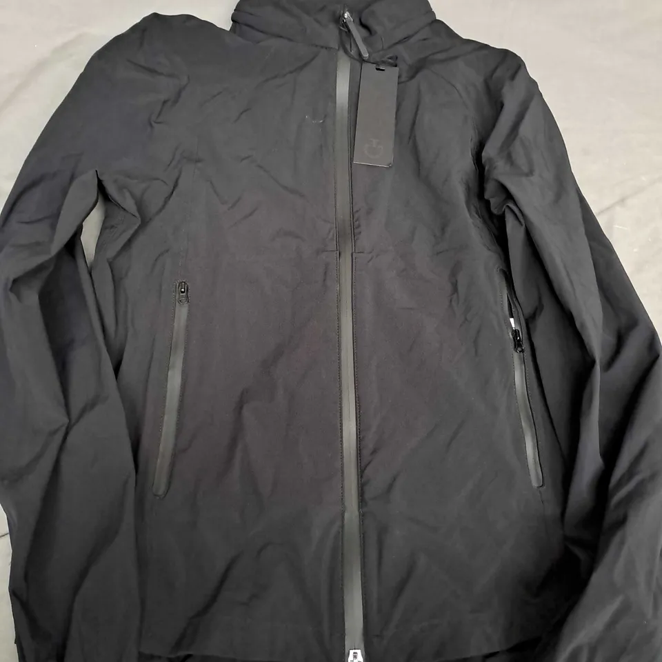 CAVALLERIA TOSCANA WIND/WATERPROOF NYLON SHELL JACKET IN BLACK - LARGE