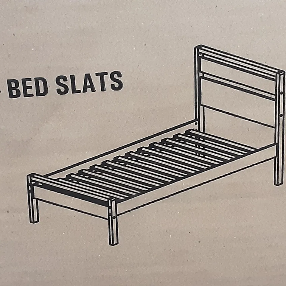 BOXED KY SCANDI MID CENTURY BED 3FT IN MID OAK - 2 BOXES 
