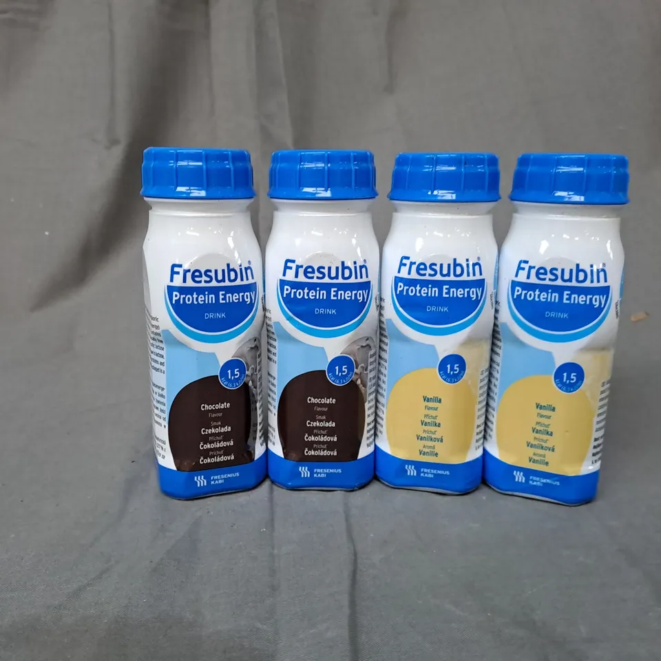 APPROXIMATELY 35 FRESUBIN PROTEIN ENERGY DRINK 200ML TO INCLUDE CHOCOLATE AND VANILLA FLAVOURS
