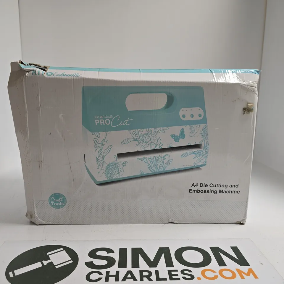 PROCUT A4 DIE CUTTING & EMBOSSING MACHINE – TURQUOISE (BOXED)