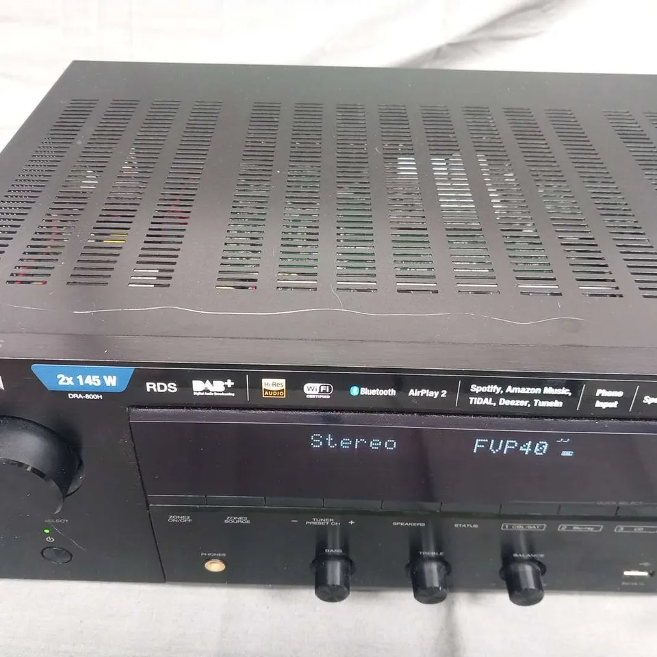 DENON DRA800 BLACK NETWORK/WIRELESS HIFI STEREO RECEIVER,WITH BLUETOOTH, AIRPLAY, ALEXA, GOOGLE