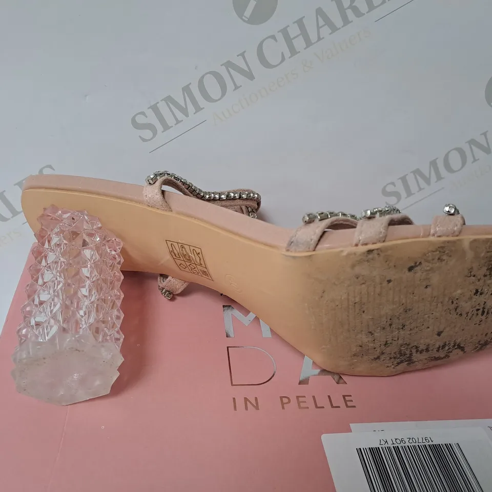 BOXED MODA IN PRLLR DIAMOND HIGH HEELS SIZE 7