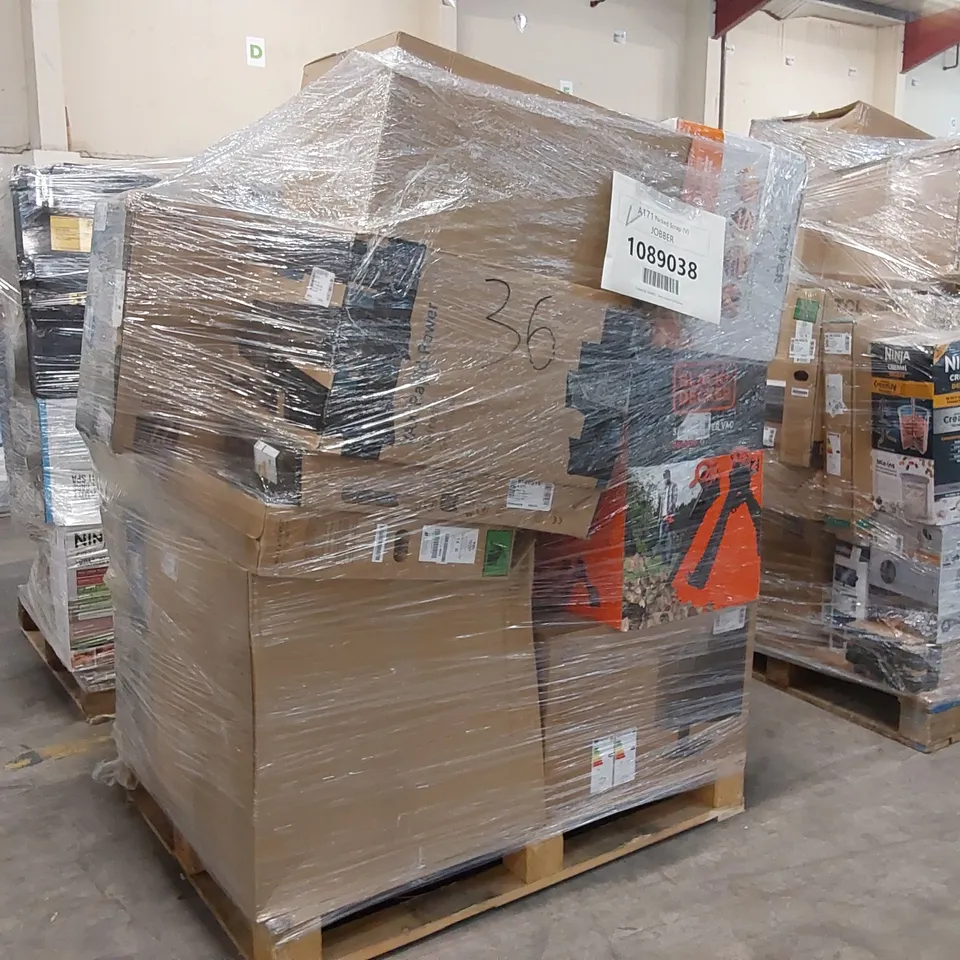 PALLET OF APPROXIMATELY 23 UNPROCESSED RAW RETURN HOUSEHOLD AND ELECTRICAL GOODS TO INCLUDE;