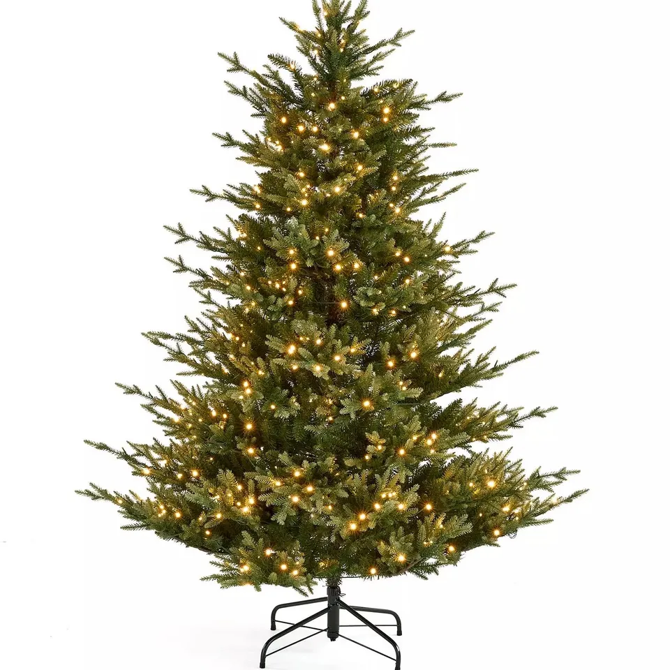6FT GRAND NOTTINGHAM FIR PRE-LIT ARTIFICIAL CHRISTMAS TREE
