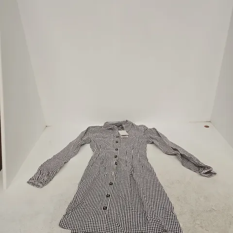 NOBODY'S CHILD GINGHAM SHIRT DRESS – UK 6 (EU 34, USA 2) – MADE IN INDIA