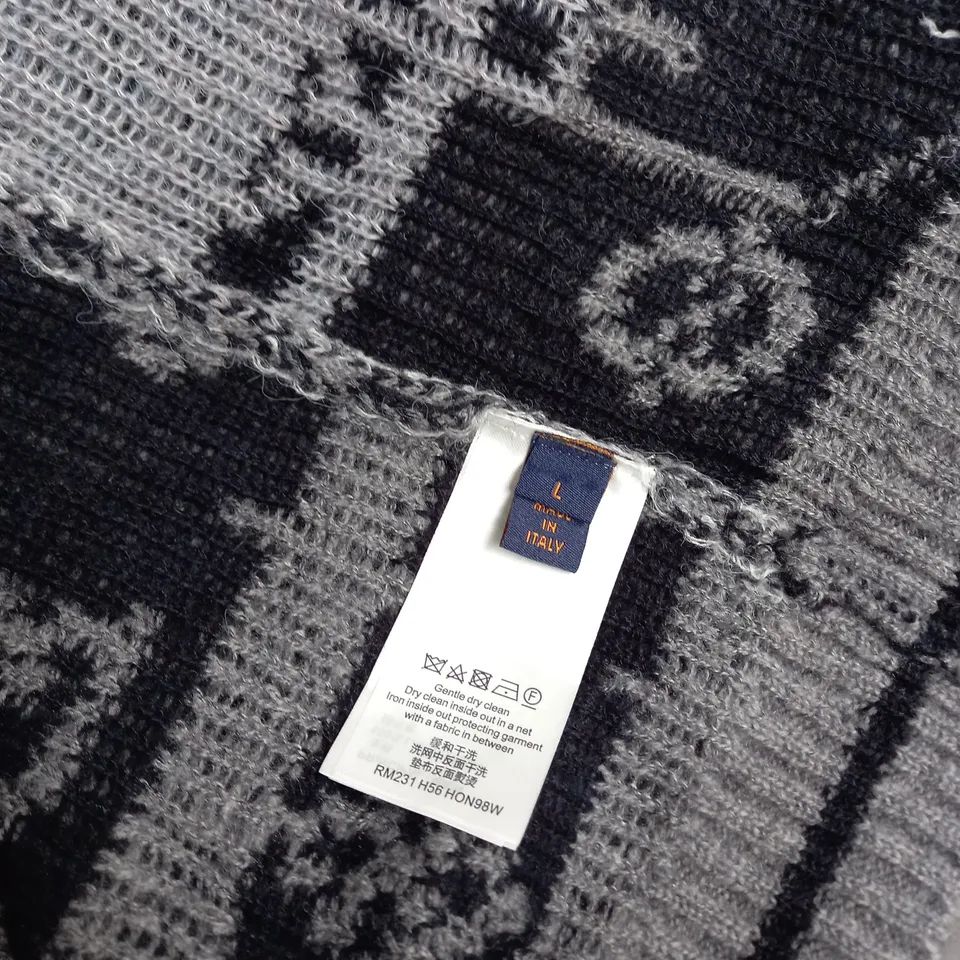 LOUIS VUITTON BUTTON UP KNITTED CARDIGAN - LARGE