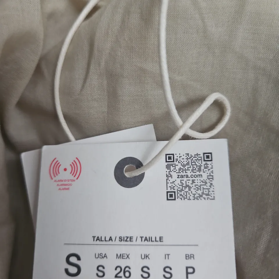 ZARA WOMEN'S COAT WITH FUR TRIM HOOD – UK SIZE S