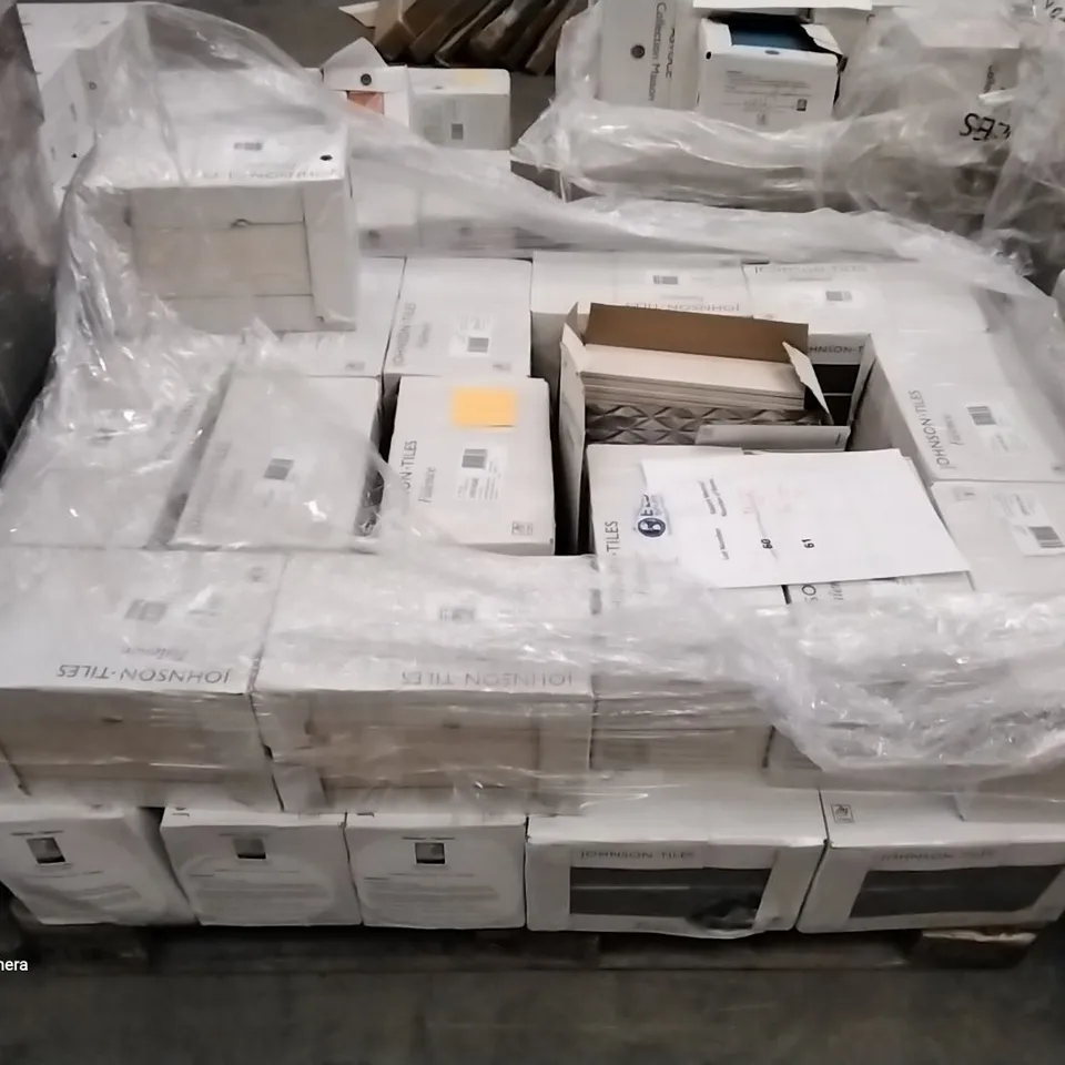 PALLET OF APPROXIMATELY 33 PACKS OF 34 BRAND NEW VINTAGE TAUPE TILES- EACH PACK COVERS APPROXIMATELY 1M² (TOTAL APPROX. 64 SQ.METRES)