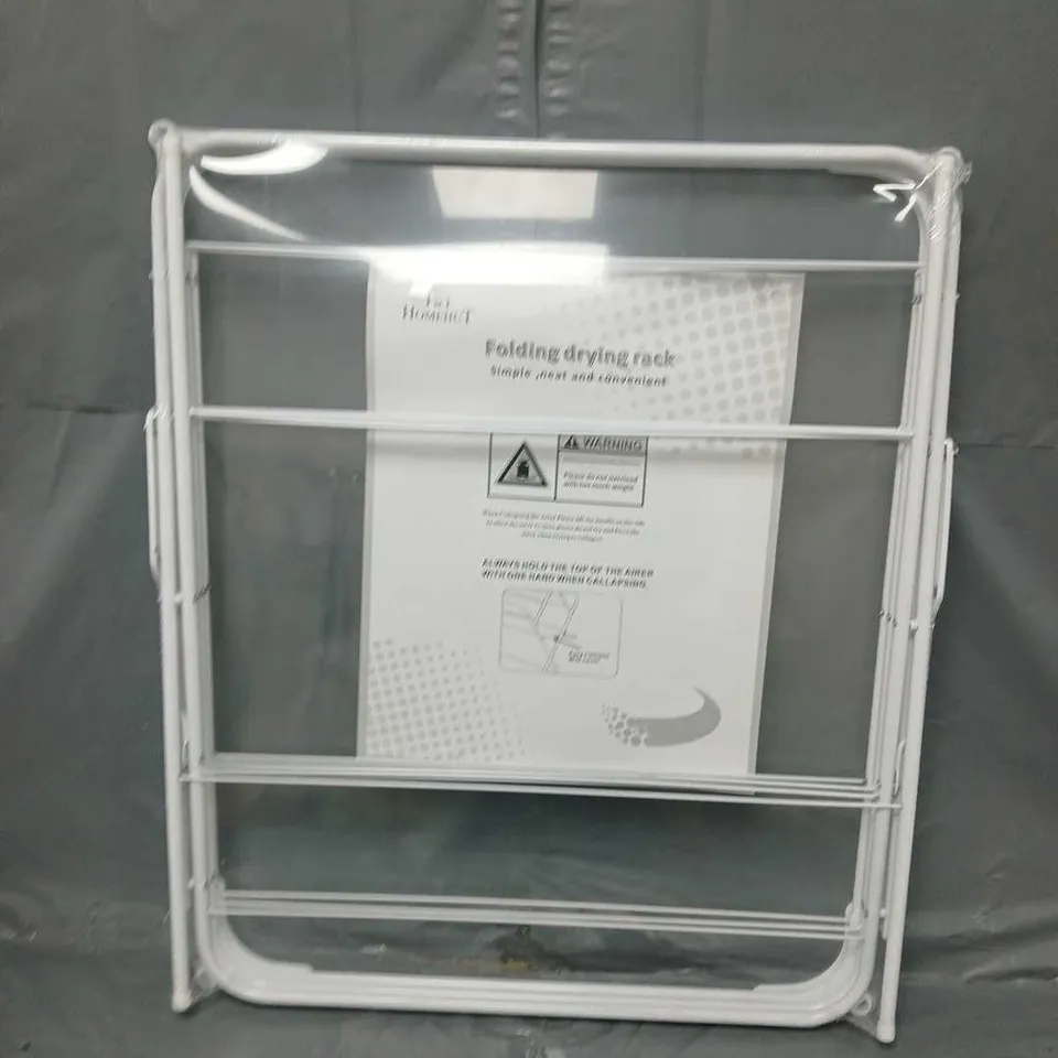 HOMEHUT FOLDING DRYING RACK IN WHITE