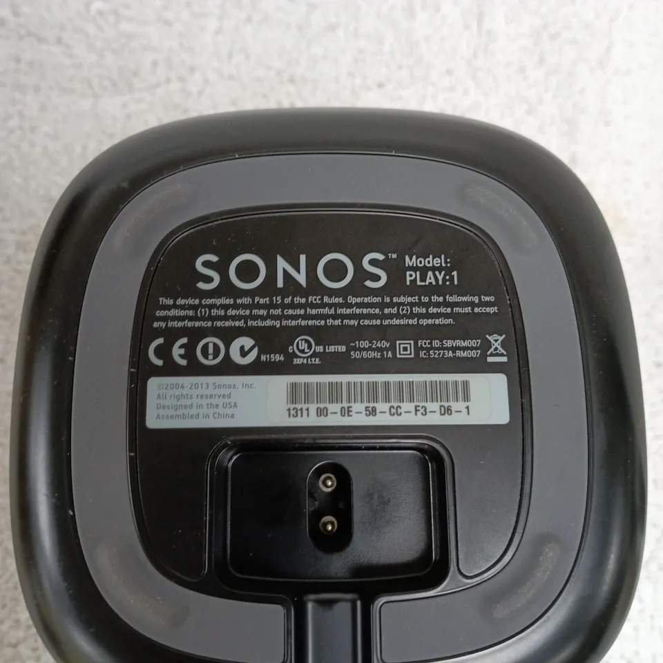 SONOS PLAY:1 WIRELESS SPEAKER – DARK GREY