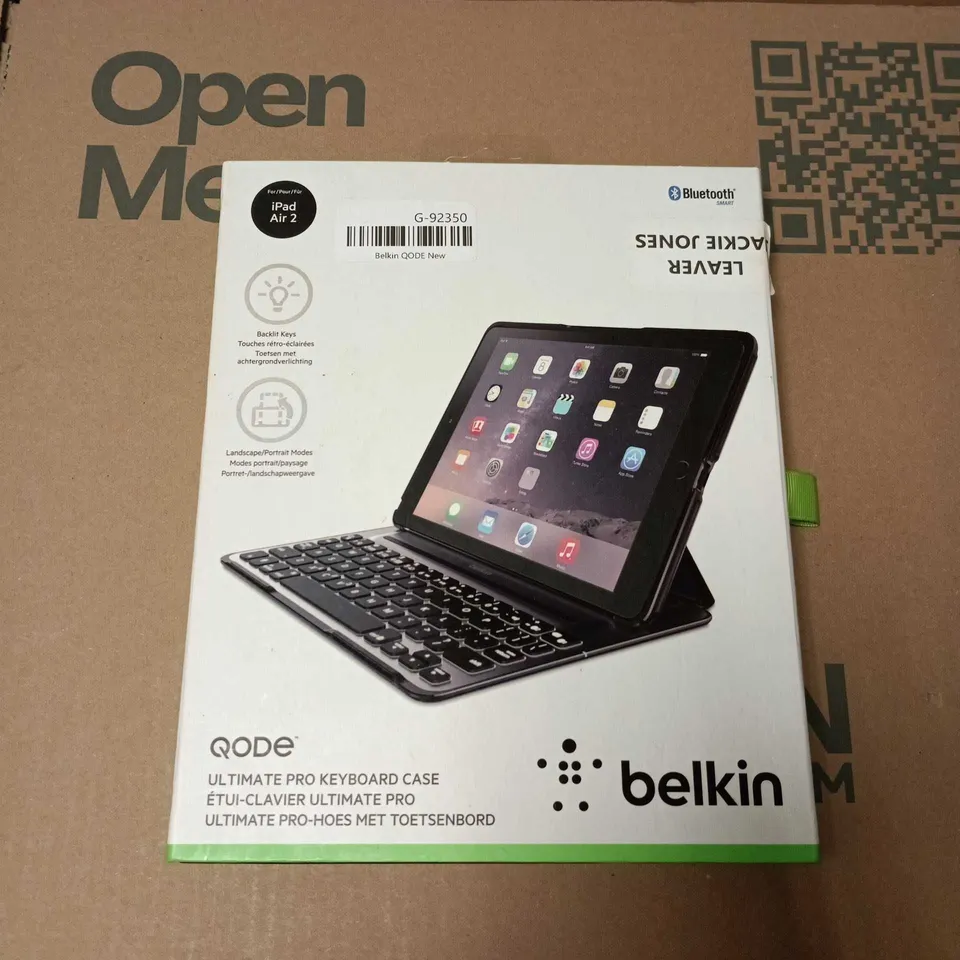 BOXED BELKIN QODE ULTIMATE KEYBOARD PRO CASE FOR IPAD AIR 2 
