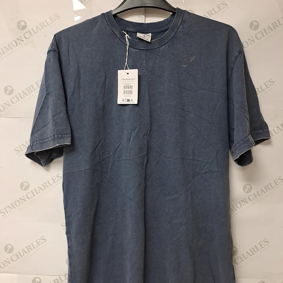 GYMSHARK POWER WASHED T-SHIRT - MEDIUM