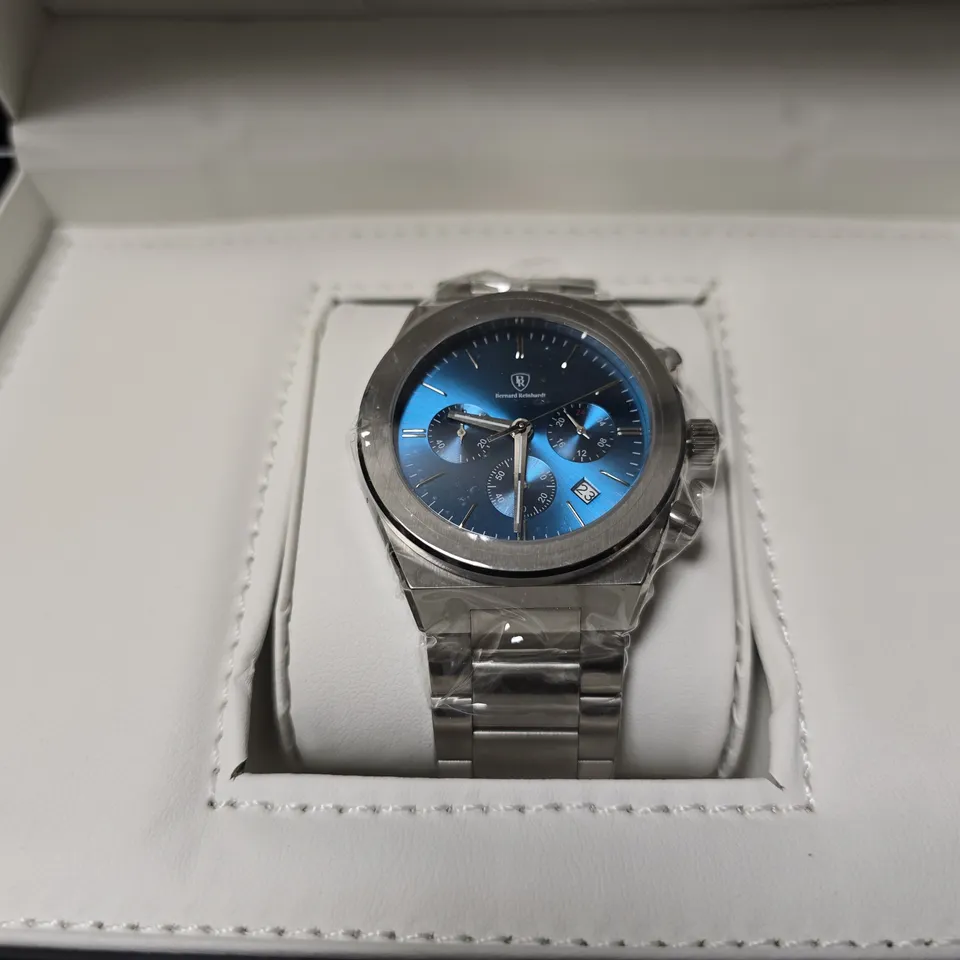 BERNARD REINHARDT CHRONOGRAPH WATCH – 316S STAINLESS STEEL CASE & STRAP – 5ATM WATER RESISTANT