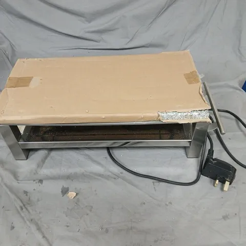 STAINLESS STEEL ELECTRIC GRILL/GRIDDLE – COUNTERTOP KITCHEN APPLIANCE (UK PLUG)